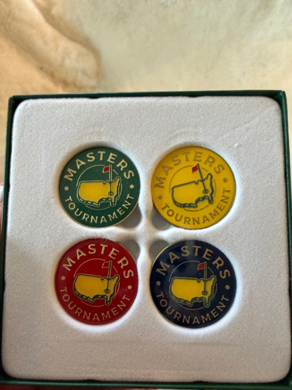 New in box Masters Four-Color Tournament Ball Marker Set - Picture 4 of 4